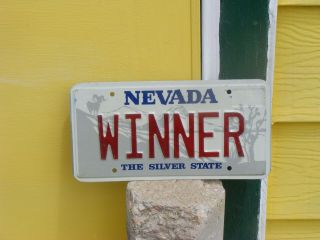 Nevada,  Vanity License Plate,  Election,  " Winner " Poker,  Gambling,  Slots,  Bingo