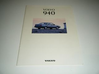 Vintage 1993 Volvo 940 Car Sales Brochure