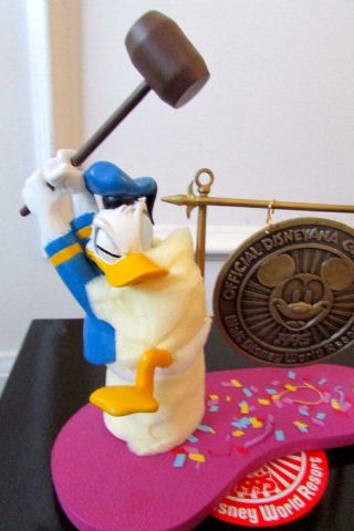 1995 4th Disneyana Convention Donald Duck Gong Figurine Limited Edition MIB CUTE 3