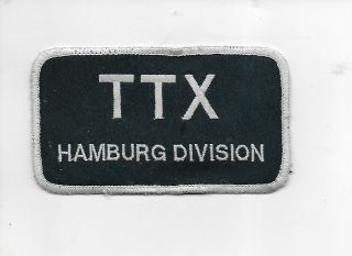 Ttx Hamburg Division (rail Car Repair) Cloth Patch,  North Augusta Sc,  2.  5 X 4.  5