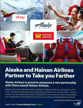 Hainan Airlines China & Alaska Airlines Seattle Partnership 787 Partnership Ad