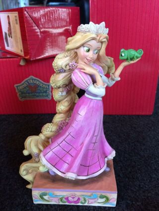 Disney Traditions Jim Shore Figurine Rapunzel With Pascal W/box