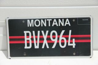 Montana License Plate South Kalispell Volunteer Fire Fighter Association