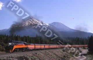 Slide Southern Pacific Sp 4 - 8 - 4 4449 Action;andesite,  Ca (mt.  Shasta) ;7/92