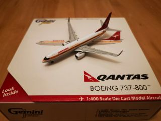 Gemini Jets 1/400 Qantas Boeing 737 - 800 Retro Roo