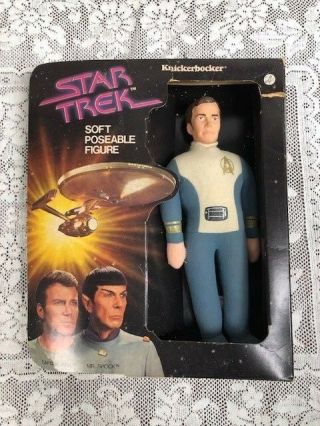1979 Star Trek Captain James Kirk Plush Soft Poseable Knickerbocker Box