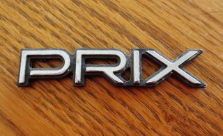 Vintage Pontiac Grand Prix Emblem Badge Plate Automobile Car - Just Prix