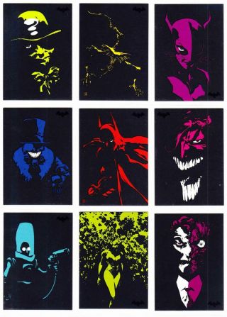 Batman Archives (2008) - - Complete Dark Victory Glow - In - The - Dark Insert Set^^