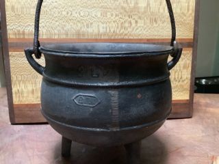 Cast Iron Three Leg Bean Pot Small Cauldron Vintage