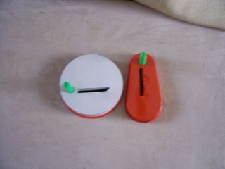 Two vintage Halloween noise makers,  Metal Toy MFG.  Co. 2