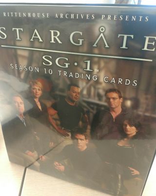 Stargate Sg - 1 Season 10 Trading Card Album With P3 Promo Card