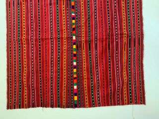 Vintage Guatemalan Hand Woven Fabric (d36)