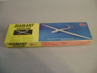 Diamant Sailplane Kit E3 Sterling Models Inc.  74 " Wing Span Wood Model Plane Vnt