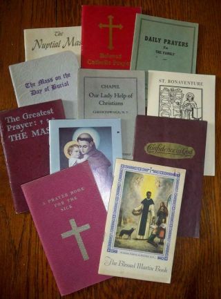 25 Holy Cards Death Cards † 10 Vintage Catholic Prayer Spiritual Books