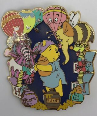 Disney Winnie The Pooh Bear Hunny Heffalumps & Wooozles Fantasy Pin Le 35