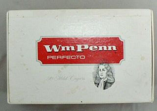 Vintage Wm.  Penn Perfecto Cigars Cardboard Box