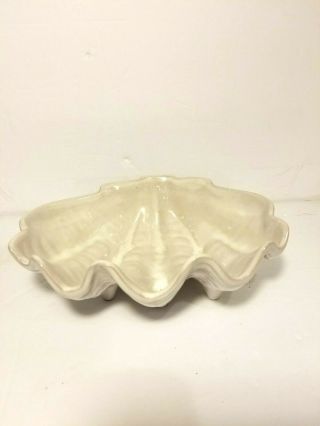 Frankoma Pottery Clam Shell Pearl White Small Bowl