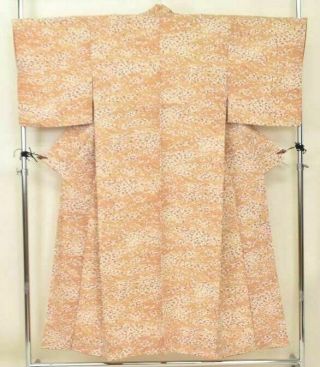 Vintage Japanese Kimono Wedding /silk Orange/ Womens 3nfuji15933