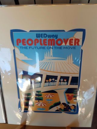 Disney Parks Peoplemover Deluxe Print By Dave Perillo