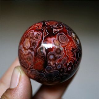 41mm Madagascar Crazy Lace Banded Agate Energy Sphere Ball