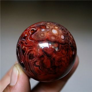 41MM Madagascar Crazy Lace Banded Agate Energy Sphere Ball 5