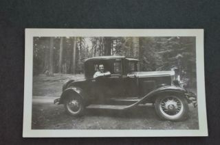Vintage Car Photo Pretty Girl In Window Of 1931 Chevrolet Chevy 971062