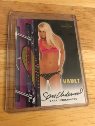 2012 Benchwarmer Vault Authentic Autograph Card Sara Underwood