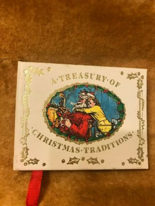 Vintage Kurt S Adler 1982 Mini Christmas Ornament Book - Christmas Traditions