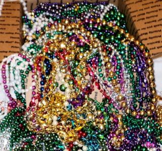 15 Pounds Of Long Orleans Mardi Gras Party Beads