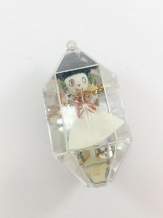 3 Vintage Jewel Brite Christmas Tree Prism Diorama Snowman Elf 4