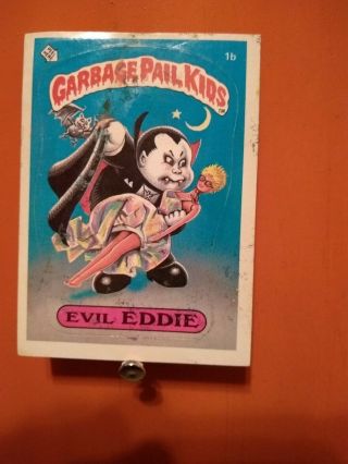 Vintage Garbage Pail Kids 1985 Series 1 Evil Eddie.  1b
