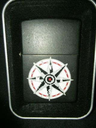 Zippo Lighter Black Matte Compass 1998