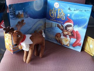Elf On The Shelf Pets Reindeer W/ A Reindeer Tradition Elf Book Christmas