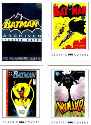 Batman Archives (2008) - - Complete 63 - Card Base Set,  Wrapper