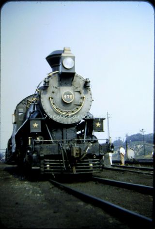 Osld Railroad Slide N&w 475 Steam 4 - 8 - 0 Roanoke Va 8/31/57 Rbk
