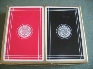 Harvard Club Of York City Playing Cards Double Deck Vintage Usa Made
