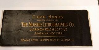 Moehle Lithographic Co.  Cigar Labels And Bands Sample Book