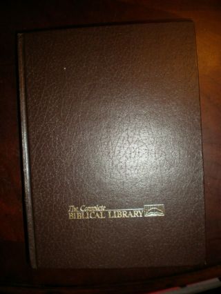 THE COMPLETE BIBLICAL LIBRARY TESTAMENT STUDY BIBLE LUKE COPYRIGHT 1988 2