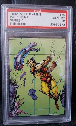 1992 Marvel Impel Wolverine Logan X Men Jim Lee Psa 10 Gem Pop 9 95