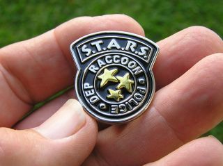 Resident Evil Stars Lapel Pin Badge S.  T.  A.  R.  S.  Racoon Police Dept Movie Hat Pin