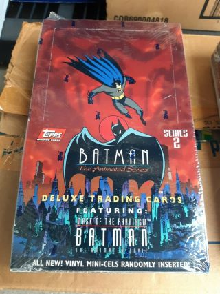Batman Animated Series 2 1993 Topps Box Deluxe Trading Cards Wax Pack