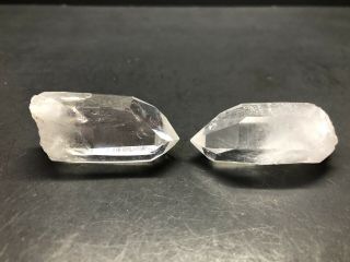 2Nice Arkansas Quartz Crystals With Good Points 514 - 12 W/ Record Keeper 5