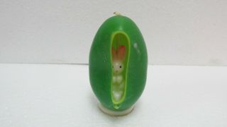Vintage 3 " Green Egg With Bunny Inside Gurley Candle Easter Decoration Eas67