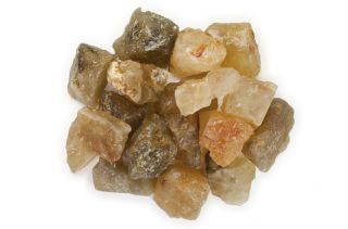 1 Lb Golden Topaz Color Citrine Rough Stones - Tumbling Tumbler Rocks