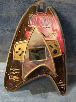 Vintage 1996 Star Trek First Contact Portable Arcade Game Hand Held 1990s