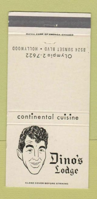 Matchbook Cover - Dino 