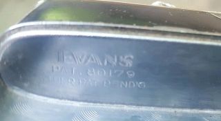 Vintage BLACK ENAMEL & SILVER Evans Lighter Cigarette Case Rare LIFT ARM 4