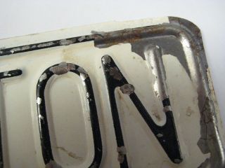 Vintage 50s 5 TON TOPPER License Plate Tag Truck Pick - up Add - on Ford Chevy Dodge 5