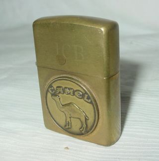 Vintage 1932 Zippo 1992 Anniversary Brass Lighter W/initials Jcb (spark)