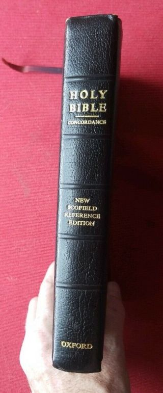 Holy Bible Scofield Reference Edition Oxford Concordance 1967 Leather Book